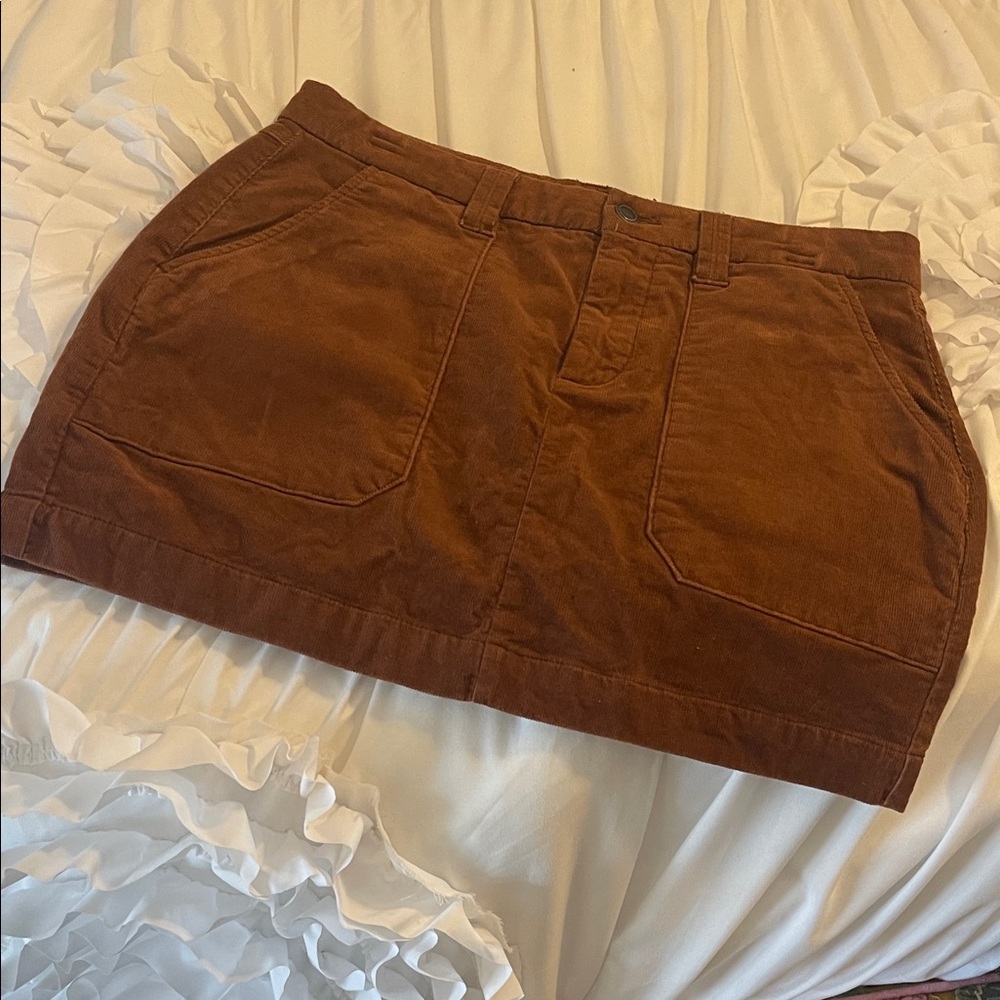 Sanctuary Brown Corduroy Mini Skirt